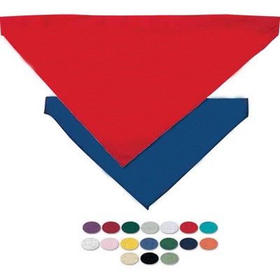 Small Blank Triangle Pet Bandana w/Hem Opening For Collar