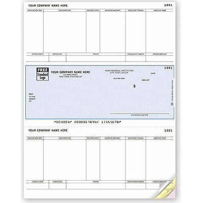 Laser OCR Accounts Payable Check (2 Part)