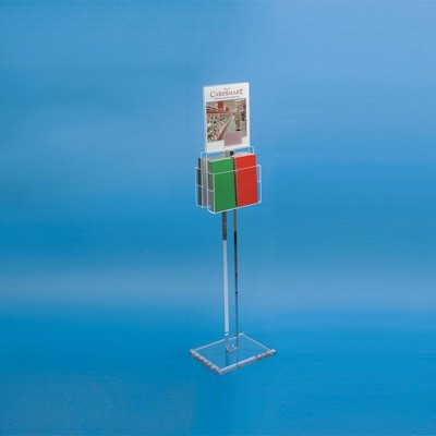 Literature Display Stand w/Sign Holder