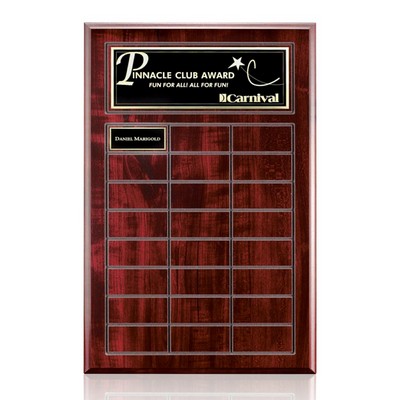 Antwerp Perpetual Plaque - Cherry Finish 24 Plate