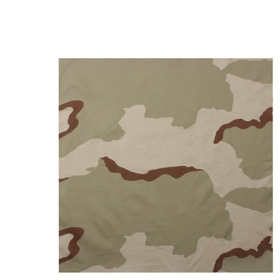 22" Tri-Color Desert Camouflage Bandana