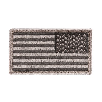 Reverse Foliage Green U.S. American Flag Patch w/Hook Back