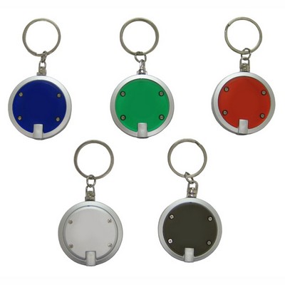 Round LED Key Chain