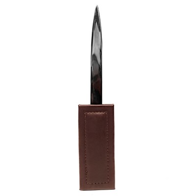 Bonded Leather Brown Letter Opener