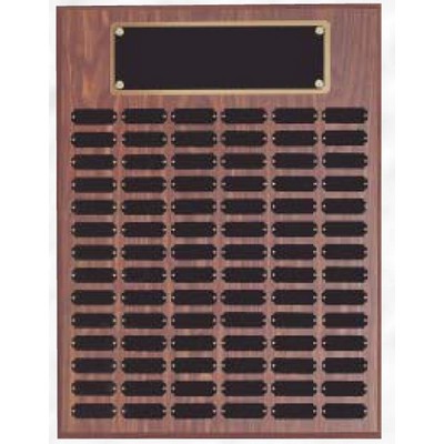 Perpetual 80 Plate Plaque w/ Black Brass Plates (18"x24")