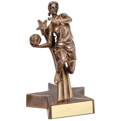 Basketball, Female Superstar Resin - 8-1/2"