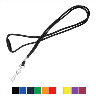 1/8" Round Braid Lanyard with Breakaway (Swivel Hook)