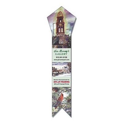 UV-Coated (1S) Bookmark - 2.25x8.5 Pentagon Shape -Extra-Thick - 14 pt.