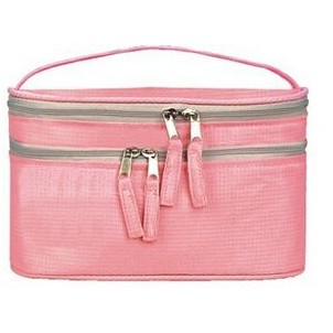 Double Zippered Handy Cosmetic Bag