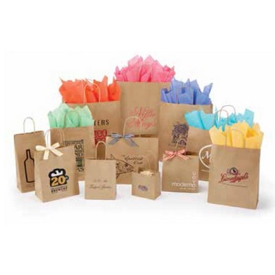 Recycled Natural Kraft Paper Shopping Bag (10"x 5"x 10")