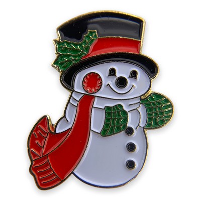 Snowman Lapel Pin