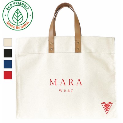 Premium Box Tote Bag Eco Friendly Canvas Natural