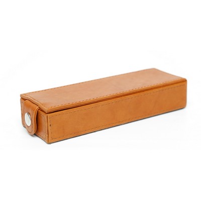 Ashlin® Designer British Tan Faenza Double Pen Box