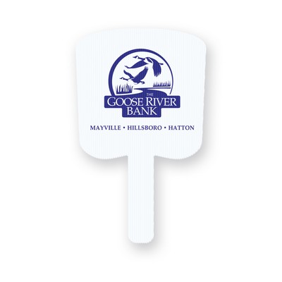 Corrugated Plastic Bread Shape Rally Hand Fan