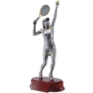 Tennis, Female - Resin Figures - 10-1/2"