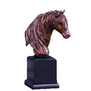 Horse Bust, 9"h x 4.5"w