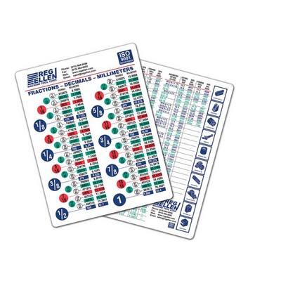 Decimal Equivalent Chart, Large