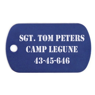 Blue Dog Tag