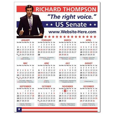 Political Laminated Card - 8.5x11 - 14 pt.