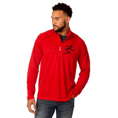 Zorrel® Boston ¼ Zip Mens Interlock Pullover Shirt