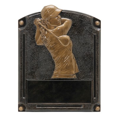 Golf Legend Fame, Female, 8"X6", Resin