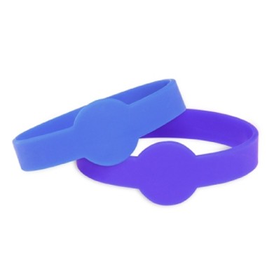 Figured Blank Silicone Wristband