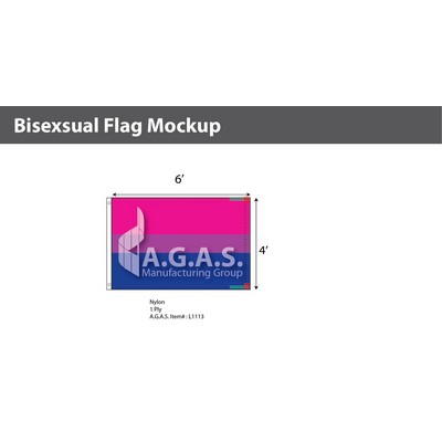 Bisexual Deluxe Flag 4'X6'