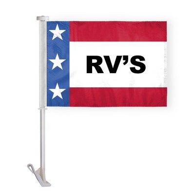 Patriotic RV's Premium Car Flags 10.5x15 inch