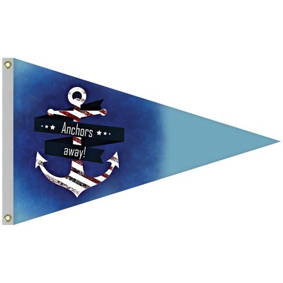 2.5' x 4' Single Reverse Knit Polyester Pennant