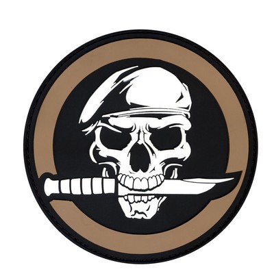 PVC Skull/Knife Morale Patch