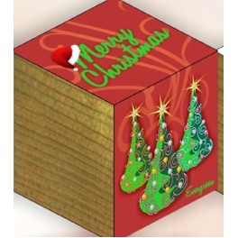 Plant Cube™ - Christmas Trees Holiday Design (Evergreen Seed)