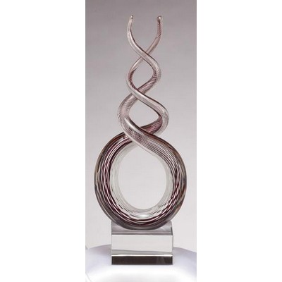 Elegance Art Glass Award 15 1/2"H