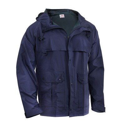 Navy Blue Microlite Rain Jacket - Small to X-Large