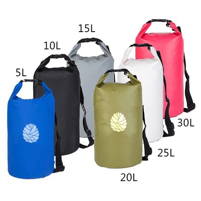 5L Foldable Waterproof Tube Bag/Dry Bag w/Adjustable Strap