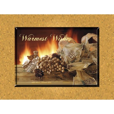 Golden Glow Warmest Wishes Greeting Card