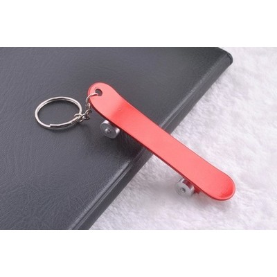 Skateboard Shaped Key Chain