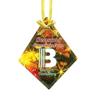 Jade Diamond Ornament w/Jet Directt™ Imprint