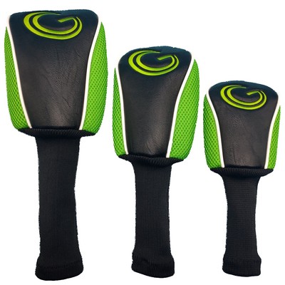 Longneck Mesh Embroidered Head Cover Set (set of 3)