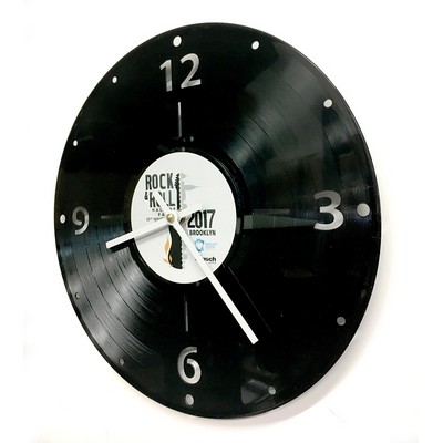 Recycled Vinyl Record LP Wall Clock - 1 Layer