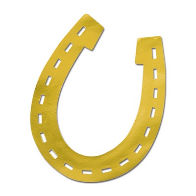 Gold Foil Horseshoe Silhouette