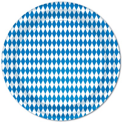 Oktoberfest Blue & White Plates