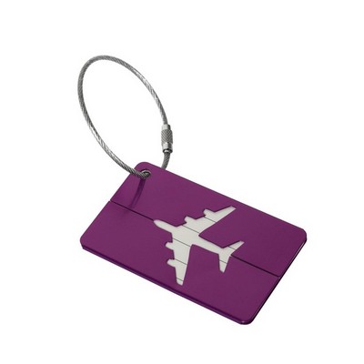 Airplane Aluminum Alloy Luggage Tag