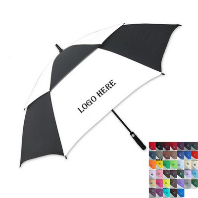 60" Arc Wind-Vented Automatic Open Golf Umbrella