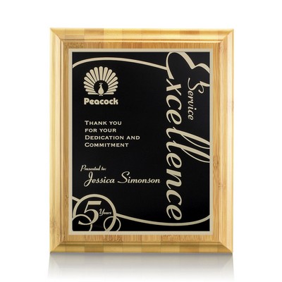 Bamboo/Marietta Plaque - Bamboo/Black 9"x12"