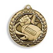 2.75" Wreath Award Flag Football Medal