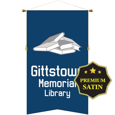 36" x 60" Premium Podium Banner Angle Cut/No Fringe