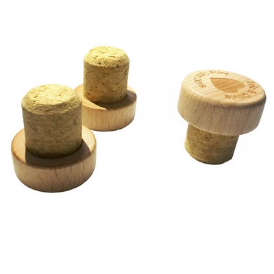 Natural Wooden Corks Wine Stopper