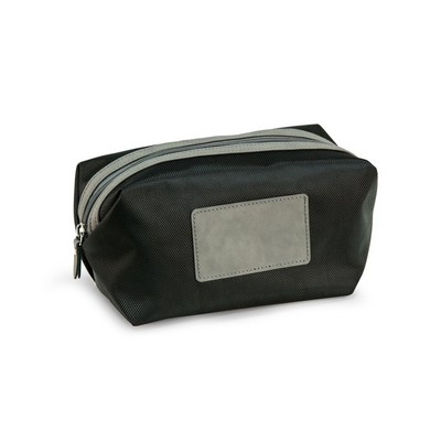 Dopp Kit-Black Nylon/Grey Accents