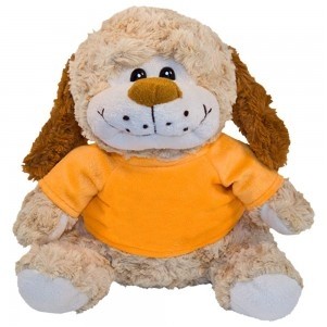 10" Plush Toy Dog Stuffed Animal With Customizable T-Shirt