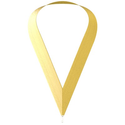 Metallic Gold Neckband w/ Quick Clip (1-1/2" x 34")